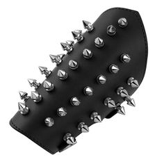 PRICES MAY VARY. Faux Leather Gauntlet Wristband Armband Medieval Bracers for Men and Women Made of quality materials, feels real to the touch, durable, soft and comfortable to wear Fully wearable and comfortably made, metal spike studded, two buckles make it fairly adjustable to different arm sizes Gothic style cuff bracelet, both suitable for right and left hand. Fashion style makes you eye-catching and cool! Great for cosplay, Halloween costume, fancy dress, theatrical props, also suit for sh Leather Gauntlet, Wood Inlay Rings, Dragon Star, Metal Spikes, Punk Accessories, Wooden Sunglasses, Arm Armor, Ring Pendant Necklace, Engagement Ring Wedding Band