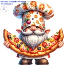 an image of a cartoon character holding a pizza