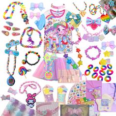 Decora Style Accessories, Decora Outfit Ideas, Fairy Kei Fashion Harajuku Style, Decora Fashion Outfits, Harajuku Decora Kei, Decora Outfits, Decora Aesthetic