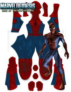 paper model of spider - man from the amazing spider - man