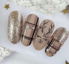 Ongles Beiges, Classy Nail Art Ideas, Christmas Gel, December Nails, Red Christmas Nails, Winter Nails Acrylic, Christmas Nails Easy, Nails Easy