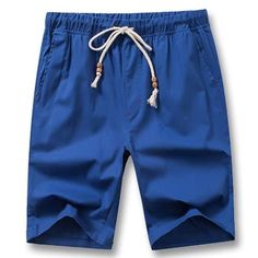 West Louis™ Knee Length Summer Shorts Blue / S - West Louis Knee-length Cotton Bottoms For Beach, Knee-length Cotton Beach Bottoms, Cotton Knee-length Beach Bottoms, Blue Cotton Cargo Shorts, Blue Cargo Shorts For Summer, Blue Cotton Athletic Shorts For Beach, Blue Relaxed Fit Athletic Shorts For Summer, Summer Knee-length Cargo Shorts With Built-in Liner, Blue Cotton Athletic Shorts For Summer