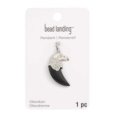 Find Rhodium & Obsidian Eagle Pendant by Bead Landing™ at Michaels. This obsidian eagle pendant is perfect for lending your DIY accessory a unique touch. This obsidian eagle pendant is perfect for lending your DIY accessory a unique touch. Show off the finished project with a stylish outfit to complete your ensemble. Details: Black and antique rhodium 34mm x19mm Nickel Free Zinc Alloy, brass | Rhodium & Obsidian Eagle Pendant by Bead Landing™ | 34mm x19mm | Michaels® Silver Obsidian Jewelry With Gemstone Beads, Eagle Pendant, Bead Landing, Michael Art, Diy Accessory, Jewelry Making Charms, Stylish Outfit, Bead Crafts, Charm Jewelry