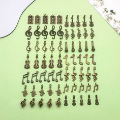 Mix 60/20pcs bulk bronze tone music musical instrument guitar Charms pendant for DIY Bracelets Earrings Necklaces jewelry making Accessory Color：antique silver/bronze I'll try my best to present every detail of the items listed in my shop. Hope everyone would have a great experience shopping here. Necklaces Jewelry, Musical Instrument, Diy Bracelets, Earring Necklace, Musical Instruments, Antique Bronze, Charm Pendant, Antique Silver, Guitar