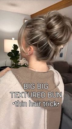 Easy Messy Hairstyles, Messy Bun For Short Hair, Beauty Tips For Hair, Hair Up Styles