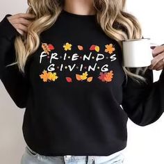 Friendsgiving Thanksgiving Sweater Teeblendstore. Introducing our timeless sweater, perfect for any occasion. Crafted from premium quality materials, this sweater offers both style and comfort. Its classic design features a crew neckline, ribbed cuffs, and hem, providing a sleek and polished look. Available in a variety of colors and sizes, it suits every individual's taste and body type. Whether you're dressing up for a formal event or keeping it casual for a weekend outing, this versatile sweater has got you covered. Pair it with jeans for a relaxed look or dress it up with trousers for a more sophisticated ensemble. Elevate your wardrobe with this essential piece that never goes out of style.       . #Sweater #Teeblendstore Timeless Sweater, Urban Tees, Versatile Sweater, Style Sweater, Polished Look, Out Of Style, Formal Event, Body Types