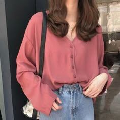 Korean Fashion Trends, Chiffon Blouse, Outfits Casuales