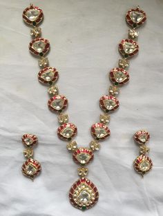 Nepali Unique Gold Necklace Desings, 22k Gold Necklace Kameswari Jewellers, Luxury 22k Gold Traditional Jewelry, 22k Gold Meenakari Jewelry For Puja, Yellow Gold Kundan Jewelry For Puja, Yellow Gold Kundan Necklace For Diwali, 22k Gold Cutdana Jewelry For Puja, 22k Gold Kundan Pendant Necklace For Diwali, 22k Gold Temple Necklace With Meenakari