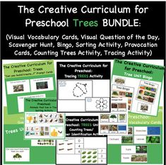 the creative classroom for preschool trees bundle