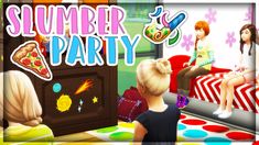 Sims 4 Slumber Party Mod, Sims 4 Slumber Party, Sims 4 Sleepover Mod, Toddler Cc Sims 4, Sims 4 Anime, Sims 4 Children, Open Me, Cast Stranger Things, Party Inspo