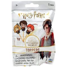 harry potters toppers are packaged in a plastic bag, with the image of hermi