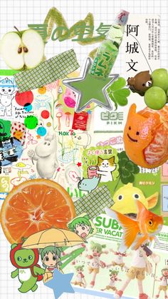 #juminocore #moodboards #digital diary #green #orange Cute Iphone Wallpaper Tumblr, Phone Inspiration, Japanese Poster, Cute Poster, Cute Patterns Wallpaper, Homescreen Wallpaper, Kawaii Wallpaper, Laptop Wallpaper