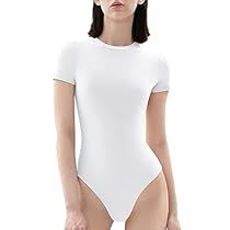 Standing Out, Fall Blazer, Bodysuit Designs, Body Suit Outfits, Amazon Basics, White T Shirts, Bodysuit Fashion, White Bodysuit