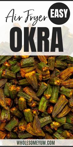 Air Fryer Okra Frozen Okra Recipes, Cooking Okra, Air Fryer Okra, Cook Okra, Keto Veggie Recipes, How To Cook Okra, Air Fryer Veggies, Okra Recipe, Air Fryer Recipes Vegetarian