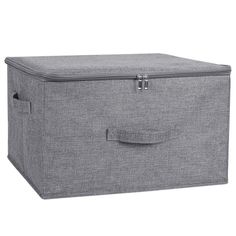 PRICES MAY VARY. Includes 1 pack linen storage bin, measuring 20" long, 15" wide and 12" high. Crafted from high-quality cotton linen fabric and sturdy PP plastic board, providing exceptional durability for long-term use, while also being conveniently washable for easy daily care. The double zippers make it easy to open and close the lids and prevent dust from settling on the stored contents. Convenient cotton linen handles on both sides for easy pick up/down or movement. Ideal for storing cloth Cube Storage Bins, Clothes Closet Organization, Clothes Organizer, Plastic Board, Collapsible Storage Bins, Storing Clothes, Fabric Storage Bins, Cube Organizer, Fabric Boxes