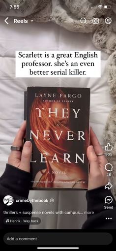 someone is reading the book they never learn