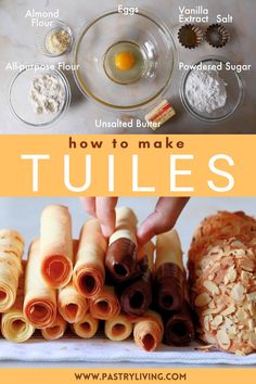 how to make tulips with ingredients and instructions for making them in the kitchen