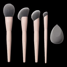 Face Shaping Essentials Bamboo & Charcoal-Infused Face Brush Set - SHPG ESTL BAMB CHRCL INFS FACE BRSH SETFeatures4-brush precision face setBamboo & charcoal-infused synthetic bristlesAlso includes a multifunctional blending spongeIncludesS100 Tapered Powder BrushS101 Angled Foundation BrushS200 Slanted Sculpting BrushS102 Angled Concealer BrushS300 Pointed Complexion Sponge - Face Shaping Essentials Bamboo & Charcoal-Infused Face Brush Set Caramel Scent, Face Brush Set, Peach Makeup, Concealer Brush, Bamboo Charcoal, Makeup Obsession, Moisturizer For Dry Skin, Makeup Items, Face Brush