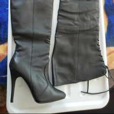 Size 9, But Runs A Size Small, So More Like An 8. Brand New Stiletto Heel Boot. Pink Platform Boots, Black Leather Boots Women, Ellie Shoes, Womens Cowgirl Boots, Gogo Boots, High Heel Boots Knee, Heel Boot, Black Boots Tall, Leather Boots Women