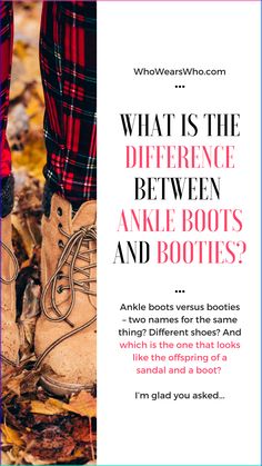 What is the difference between ankle boots and booties? Are they different shoes? Learn the actual difference between ankle boots and booties. Booties With Skirt, Best Ankle Boots, Different Shoes, Popular Boots, Ankle Length Skirt, What Is The Difference Between, Just Style, Fashion Mistakes, Colorful Socks