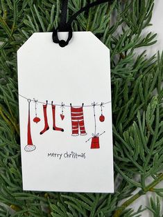 a christmas ornament hanging from a tree