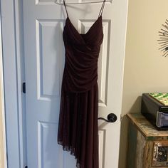 Brown Dress With Sequence. Size M. Brand Teeze Me. Bought At Von Mayr After 5 Dresses, Royal Blue Cocktail Dress, Dark Brown Dress, White Dresses Graduation, Lacey Dress, Strapless Party Dress, Floral Party Dress, White Strapless Dress, Sequence Dress