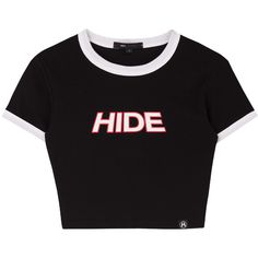 HIDE Contrast Trim Crop Top ❤ liked on Polyvore featuring tops, cut-out crop tops, cropped tops, short sleeve crop top, short sleeve tops and bunny top Madison Beer Outfits, Graphic Shirt Design, Beer Outfit, Cute Bras, Crop Top And Shorts, Short Sleeve Cropped Top, Kpop Fashion Outfits, Contrast Trim, Kpop Fashion