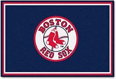 the boston red sox rug is shown