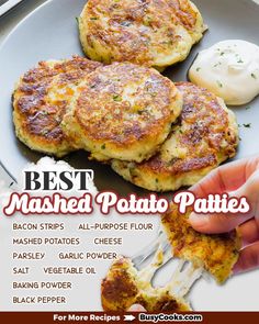 the best mashed potato patties recipe