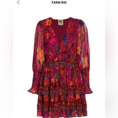 Farm Rio Brand New! Missed Return Window. Perfect For Valentine’s Day. Bought At Saks! : Tropical Tapestry, Luxury Farm, Womens Wellness, Farm Rio, Women's Fitness, Designer Outfits Woman, Trending Accessories, Saks Fifth Avenue, Designing Women