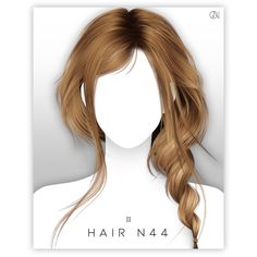 an image of a woman with long hair on her head and the words hair n4