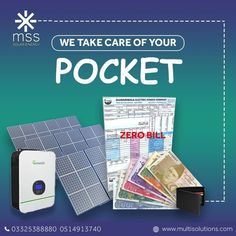 we take care of your pocket with the solar power system and it's contents