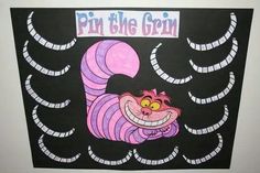 a black and pink poster with an image of a cat in the hat on it