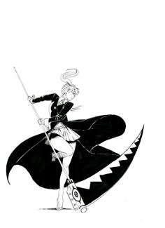 Maka Albarn Scythe, Maka Soul Eater Drawing, Maka Albarn Wallpaper, Maka Albarn Manga, Maka Manga, Soul Eater Scythe, Maka Fanart, Soul Eater Tattoo, Maka Soul Eater