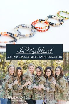 Military deployment bracelets by Charliemadison Originals – one for each branch of our Armed Forces: Army, Navy, Marines, Air Force, and Coast Guard. The perfect gift for a military spouse or military girlfriend to wear as an everyday reminder while their hero is deployed. #militarywife #militarydeployment #deployment #milspouse Everyday Reminder, Navy Girlfriend, Military Girlfriend, Army Wives, Military Marines