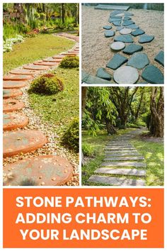 Stone Pathways: Create a timeless look with stone pathways! Explore tips for building a charming walkway that’s perfect for any garden style. Stone Pathways, Flagstone Walkway, Stone Pathway, Garden Styles, Building