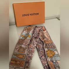 This Beautiful Silk Bandeaux Is Good Used Condition. Louis Vuitton Bandeau, Louis Vuitton Pink, Louis Vuitton Accessories, Scarf Wrap, Scarf Accessory, Louis Vuitton, Women Accessories, Silk, Pink