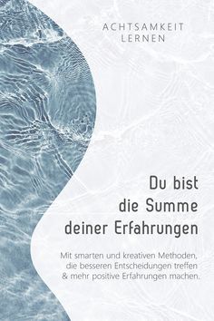 a book cover with the title du bist die summer deier erfahrungen