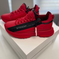 Worn Twice, Great To Perfection Condition. Comfortable Sneaker & Difficult To Find For Purchase Givenchy Sneakers, Givenchy Shoes, Comfortable Sneakers, Sneaker Head, Mens Shoes Sneakers, Givenchy, Black Red, Men's Shoes, Shoes Sneakers