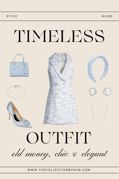 Click the link for a timeless, chic, elegant and old money outfit guide! This outfit is the perfect for the spring. 90s Fashion Old Money Outfits, Old Money Easter Outfit, Spring Old Money Outfits, Pearl Earrings Old Money, Old Money Style Girl Summer, Classy Old Money Outfits Dress, Okd Money Style Girl, Old Miney Girl Outfits, Scandinavian Outfit