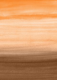 an orange and brown abstract painting with white lines