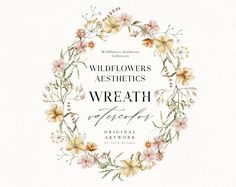 wildflowers and aesthetics are featured in the logo