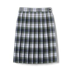 Pretty in plaid. This knee-length pleated skirt is a simple way to dress up any outfit. Wear it with a polo on school days, or pair it with a hoodie out of class. The smooth fabric helps those pleats stay crisp in the wash. Size: 16.  Color: Multicolor. School Uniform Style Pleated Mini Skirt, Preppy Skirt For School In Fall, Preppy School Skirt For Fall, Preppy Fall School Skirt, Classic Pleated School Skirt, Pleated Bottoms For School In Fall, Fall School Uniform Tennis Skirt, School Uniform Pleated Skirt With Accordion Pleats, Pleated Tennis Skirt For School