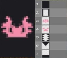 the pixel art is being displayed in this screenshote image, and it appears to be pink