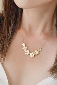 Gold Plumeria Necklace Set Plumeria Jewelry Gift Set for Her - Etsy Flower Shaped Jewelry For Bridesmaids, Gold Flower Shaped Jewelry For Bridesmaid Gift, Gold Flower Pendant Jewelry For Bridesmaid Gift, Gold Jewelry With Flower Charm For Bridesmaid Gift, Floral Gold Necklace, Plumeria Jewelry, Plumeria Necklace, Everyday Jewelry Gold, Gold Flower Necklace