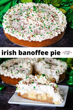 Irish Banoffee Pie Celtic Folklore, Banoffee Pie Recipe, Popular Pies, Flavored Whipped Cream, Country Dinner, Irish Recipes Traditional, Banana Pie, Irish Cuisine, Irish Food