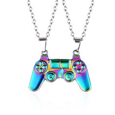 PRICES MAY VARY. Design: Designed to look like a gamepad, this friendship necklace is very original and unique, and can showcase your unique tastes and interests. It is suitable for matching with various casual style clothes and can meet your daily dressing need. Meaning: Magnetic necklaces show your close friends or loved ones how much you care and feel for them. It symbolizes that no matter how far apart you are, the bond between you is still there. It is a very memorable piece of jewelry. Siz Brother And Sister Jewelry, Magnetic Games, Cute Mini Backpacks, Bff Jewelry, Magnetic Necklace, Friendship Necklace, Mini Backpacks, Sister Jewelry, Birthday Thanksgiving