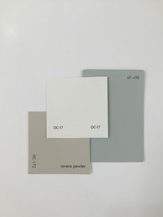 three different shades of gray, white and grey are shown in this image with the same color