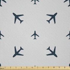 an airplane pattern is shown on a white background