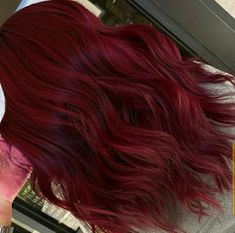 Crimson Hair, Hair Color Plum, Hair Color Underneath